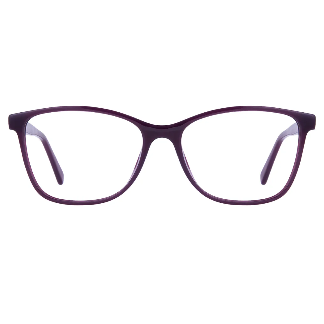 Square Purple Eyeglasses