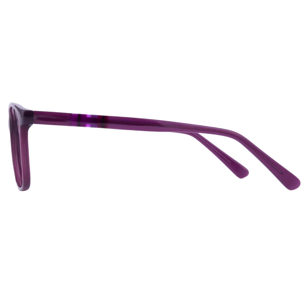 Square Purple Eyeglasses