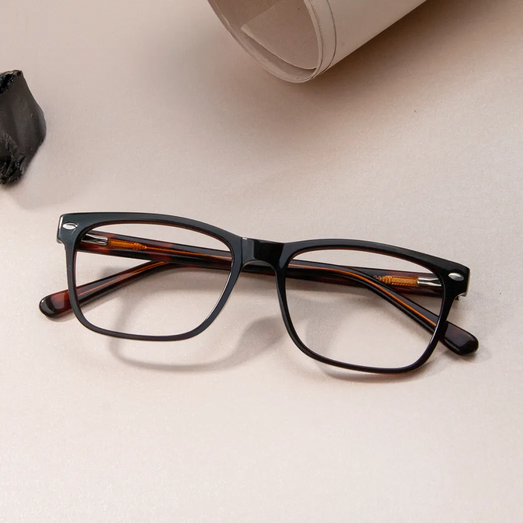 Rectangle Black Eyeglasses