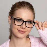 Rectangle Black Eyeglasses