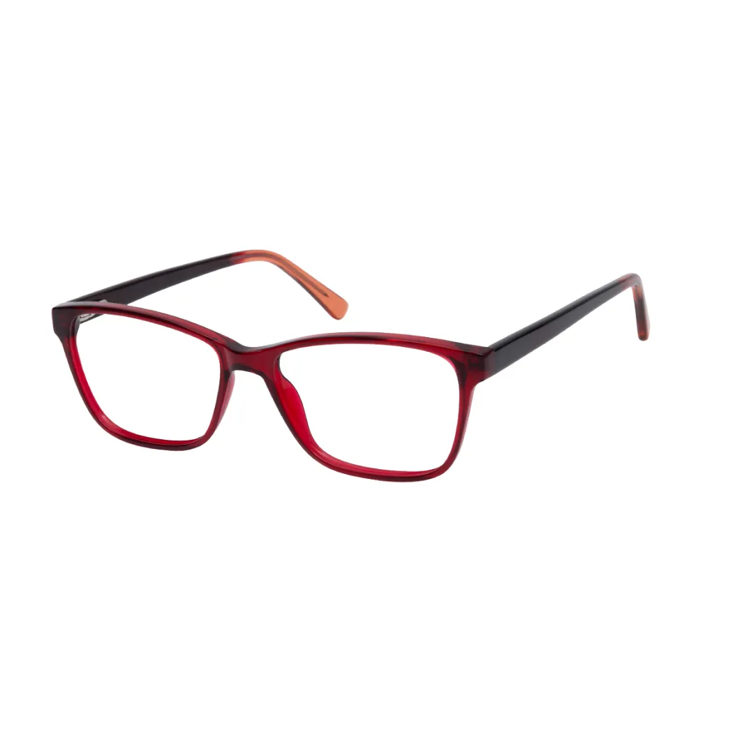 Square Red Eyeglasses