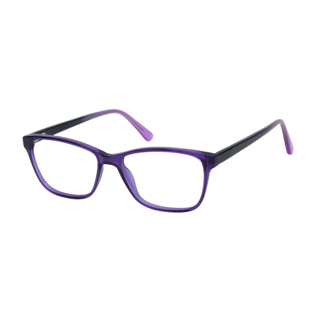 Square Purple Eyeglasses