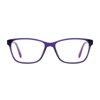 Square Purple Eyeglasses
