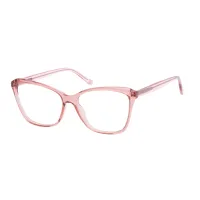 Rectangle Transparent Pink Eyeglasses