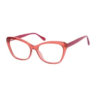 Cat-eye Transparent Red Eyeglasses
