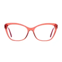 Cat-eye Transparent Red Eyeglasses