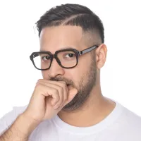 Square Black Eyeglasses