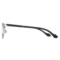 Rectangle Black Silver Eyeglasses