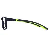 Rectangle Black/Green Eyeglasses