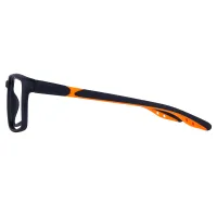Rectangle Black/Orange Eyeglasses