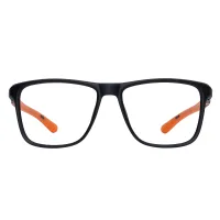 Square Black/Orange Eyeglasses