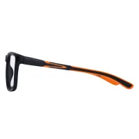 Square Black/Orange Eyeglasses