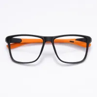 Square Black/Orange Eyeglasses