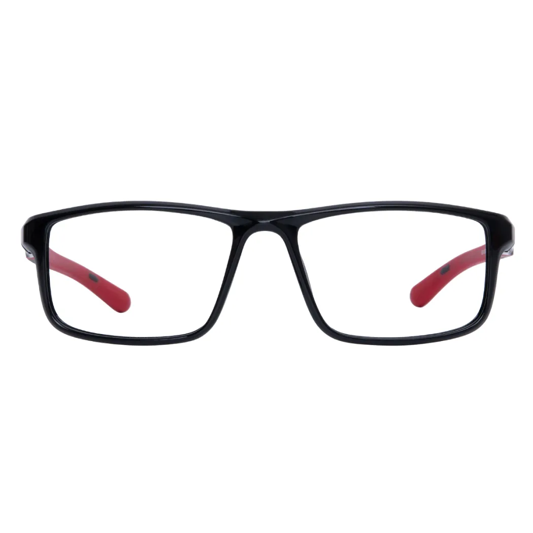 Rectangle Black/Red Eyeglasses