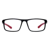 Rectangle Black/Red Eyeglasses
