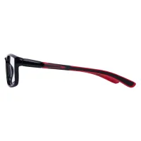 Rectangle Black/Red Eyeglasses