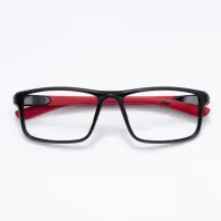 Rectangle Black/Red Eyeglasses