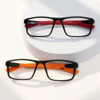 Rectangle Black/Red Eyeglasses