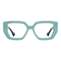 Square Green Eyeglasses