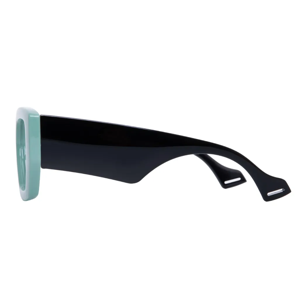 Square Green Eyeglasses