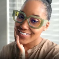 Square Green Eyeglasses