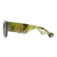 Square Dark Green Eyeglasses