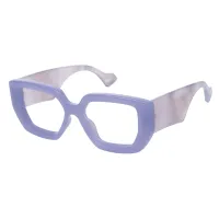 Rectangle Purple Eyeglasses