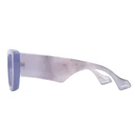 Rectangle Purple Eyeglasses