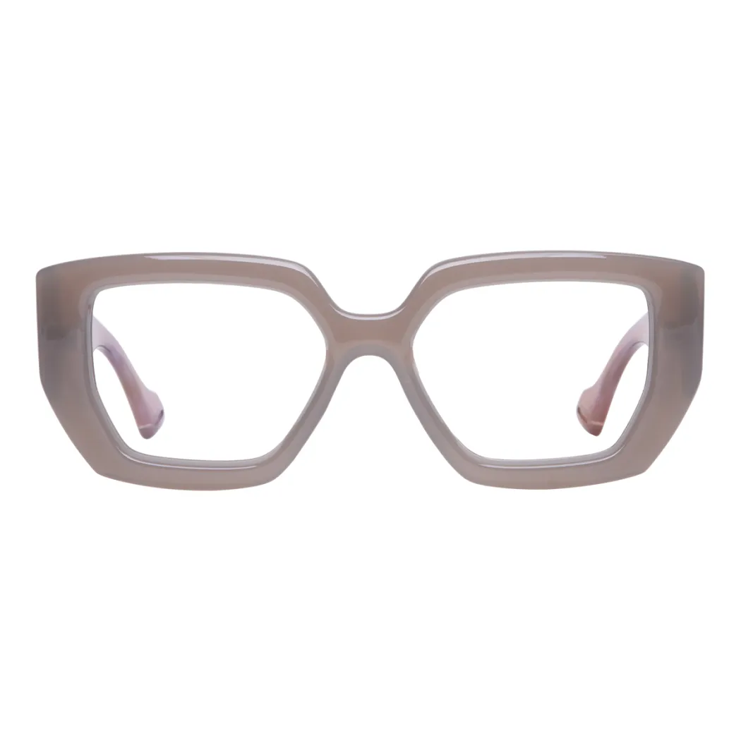 Rectangle Grey Eyeglasses