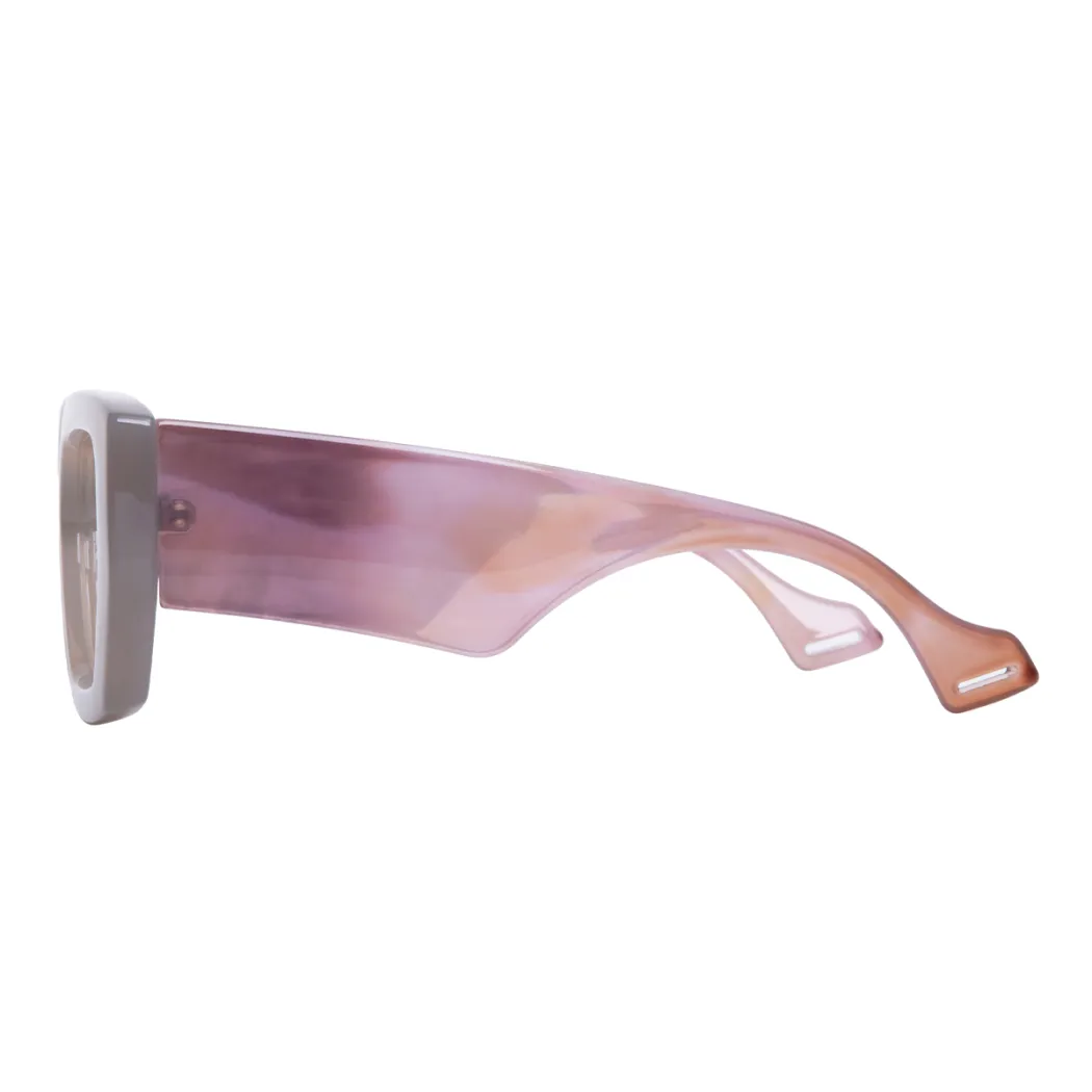 Rectangle Grey Eyeglasses