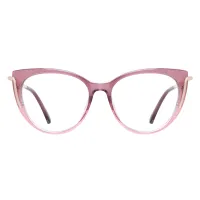 Cat-eye Gradient Pink Eyeglasses