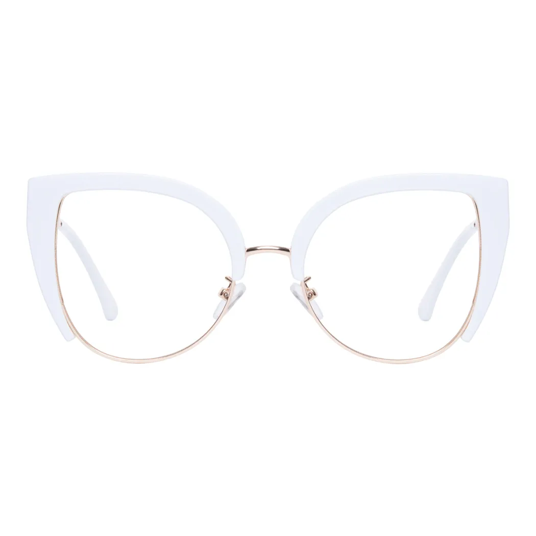 Square White Eyeglasses