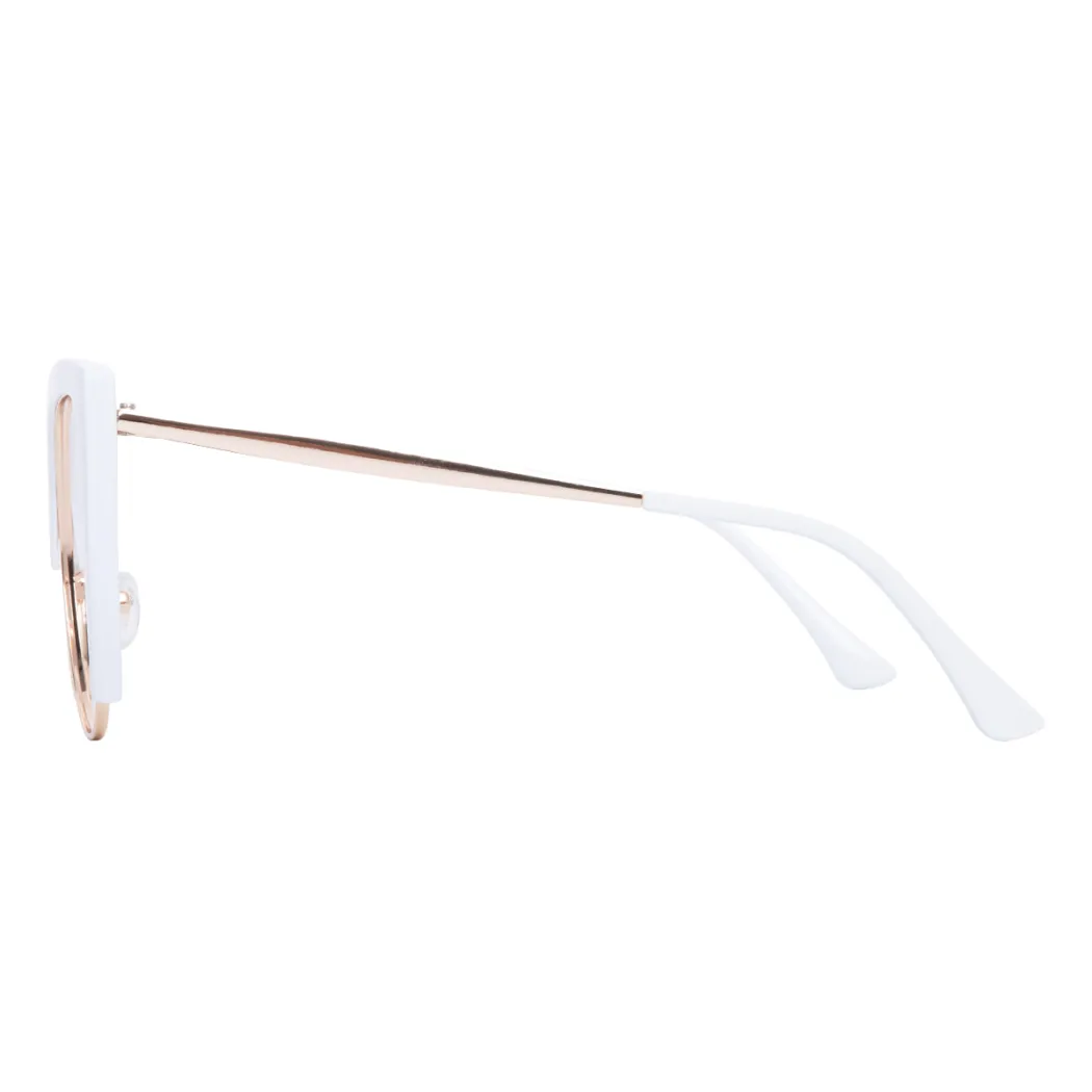 Square White Eyeglasses