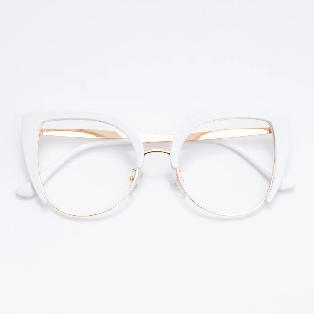 Square White Eyeglasses