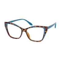 Cat-eye Tortoiseshell/Blue Eyeglasses