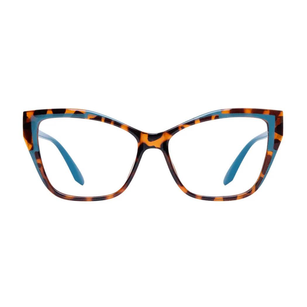 Cat-eye Tortoiseshell/Blue Eyeglasses
