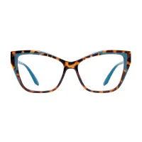Cat-eye Tortoiseshell/Blue Eyeglasses