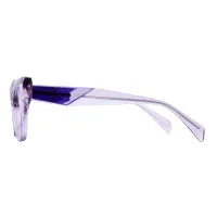 Cat-eye Transparent Purple Eyeglasses