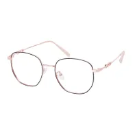 Square Black/Pink Gold Eyeglasses