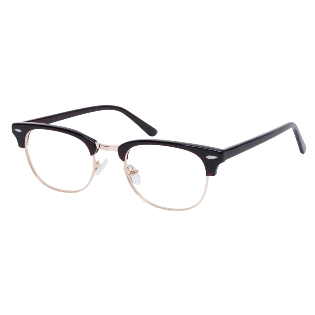 Browline Brown/Gold Eyeglasses