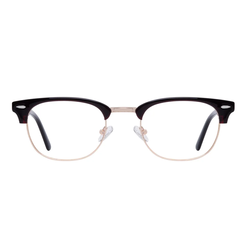 Browline Brown/Gold Eyeglasses