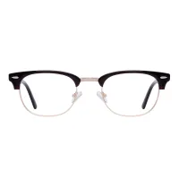 Browline Brown/Gold Eyeglasses