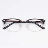Browline Brown/Gold Eyeglasses