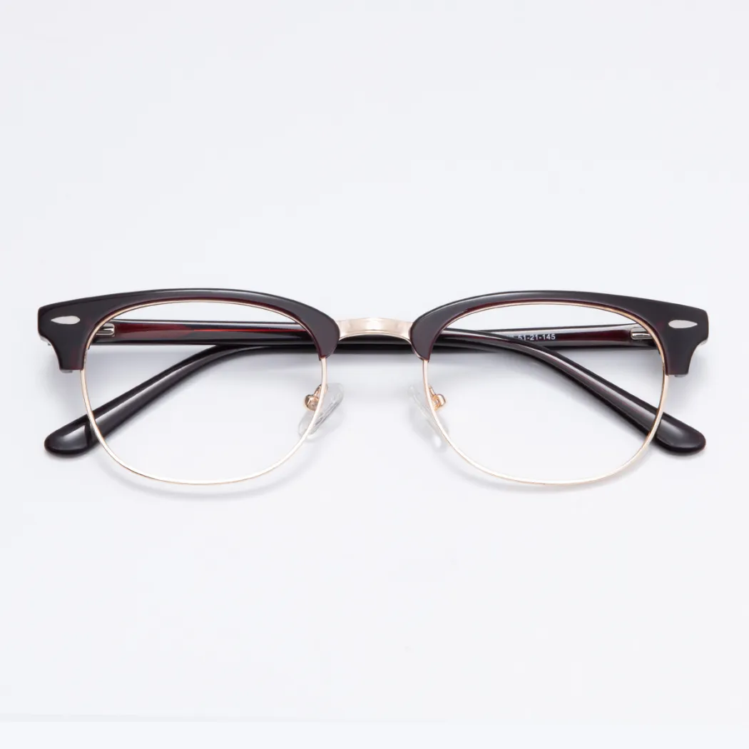 Browline Brown/Gold Eyeglasses