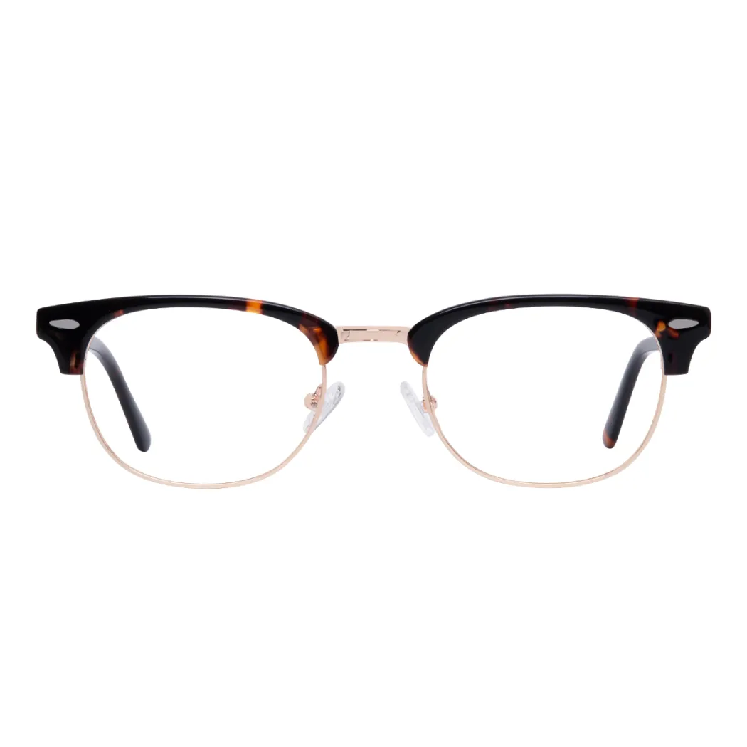 Browline Tortoiseshell Gold Eyeglasses