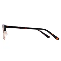 Browline Tortoiseshell Gold Eyeglasses