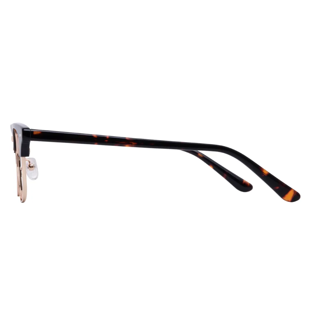 Browline Tortoiseshell Gold Eyeglasses