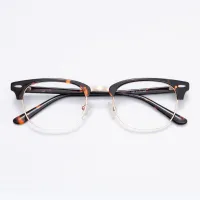 Browline Tortoiseshell Gold Eyeglasses