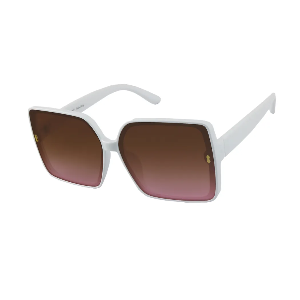 Square White Sunglasses