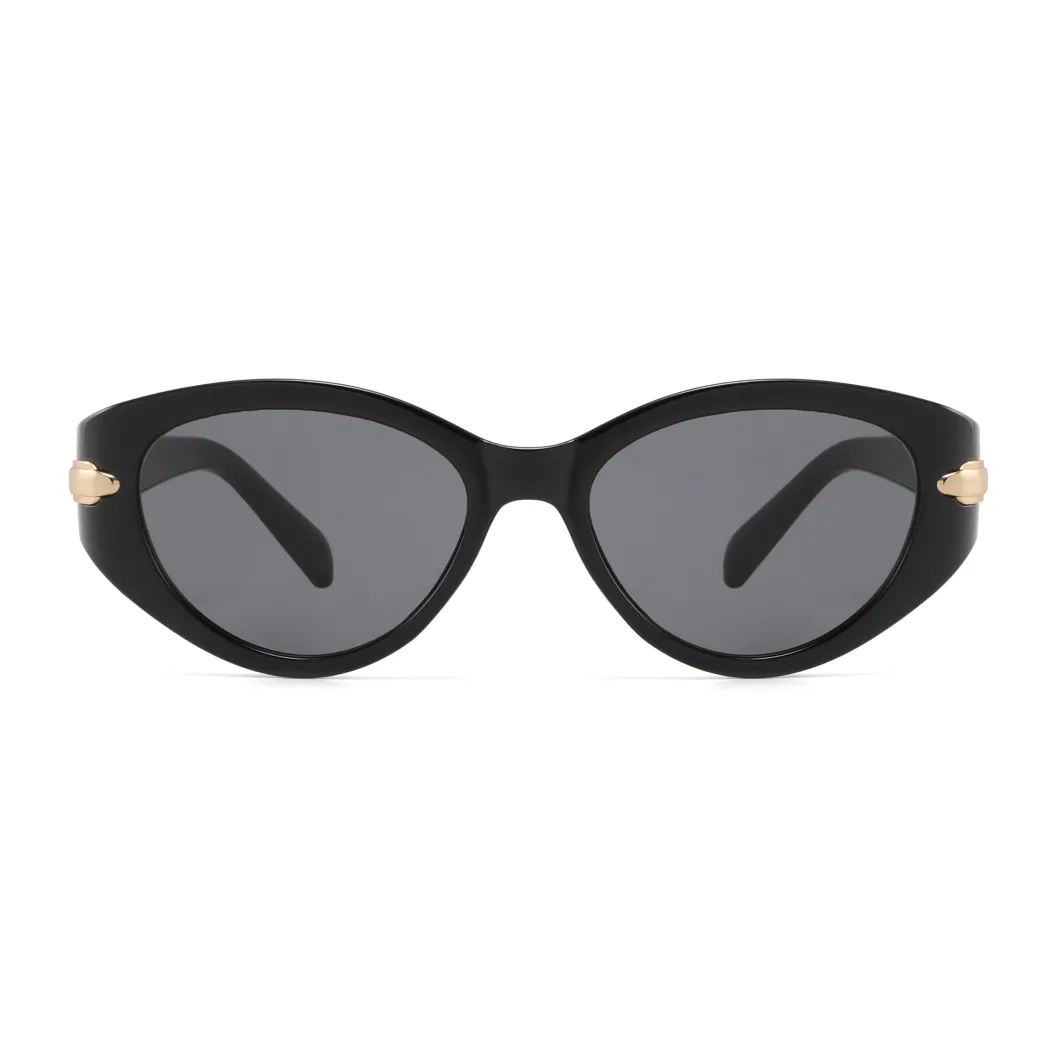 Oval Black Sunglasses